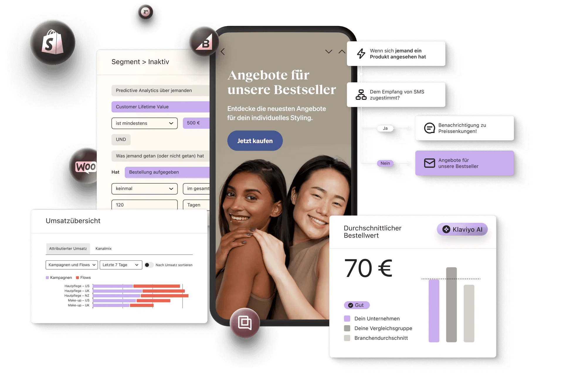 Klaviyo Customer Journey und Flows